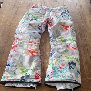 Boulder Gear Snow Pants Floral Size Large